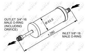 NRF 33337 - FILTRO DESHIDRAT. OPEL VIVARO 00-