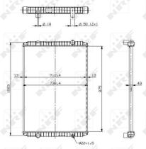 NRF 509709 - RADIADOR ALUMINIO MITSUBISHI - VOLV