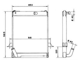 NRF 52186 - RAD. NISSAN - EBRO L-60 / L-45 / L-80 ( Metalico ).