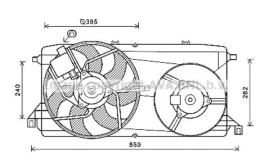 AVA QUALITY FD7580 - ELECTRO-VENT. FORD FOCUS II Sedán (DB_, FCH, DH) 1.8 TDCi