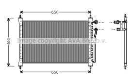 AVA QUALITY JR5012 - COND. CHRYSLER VOYAGER III 2.8CRD 04-