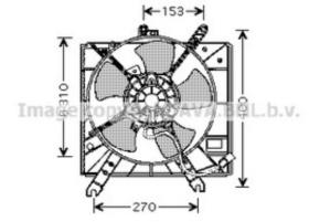 AVA QUALITY KA7505 - ELECTRO-VENT. FORD TRANSIT TOURNEO 2.2 TDCi (07-14)