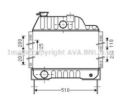 AVA QUALITY MF2042 - RAD. KIA SPORTAGE ( K00 ) 2.0 TD  4WD (97-03).