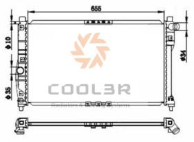 COOL3R 01DW1700 - RAD. NISSAN X-TRAIL (T30) 2.0/2.5  4 X 4.