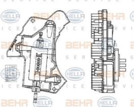 BEHR HELLA SERVICE 5HL351321011 - MOD. ELECTRONICO VOLVO FH / FM