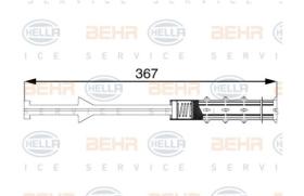 BEHR HELLA SERVICE 8FT351197711 - FILTRO DESHID. OPEL VECTRA C