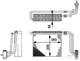 BEHR HELLA SERVICE 8FV351211741 - EVAP. MERCEDES-BENZ CLASE E (W210).