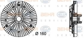 BEHR HELLA SERVICE 8MV376732401 - EMBRAGUE VISCO BMW 5 (E28) 524D / 524TD. BMW 7 (E23) 745i