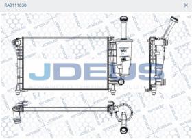JDEUS RA0111030 - Radiador FIAT Ducato 1.9D/2.5D 81- // PEUGEOT J5 85-94