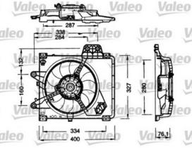 VALEO 698180 - VENTILADOR FIAT PUNTO 55 1.1 / 60 1.2 / 75 1.2 // PUNTO VAN