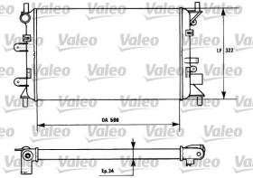 VALEO 730857 - RAD. PEUGEOT 405 II