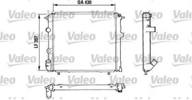 VALEO 810912 - RAD. PEUGEOT 205 DIESEL - METALICO