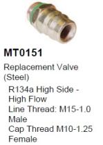 COOL3R MT0151 - OBUS. R134A STEEL LOW SIDE HIGH FLOW FITTING M13 X 1 THREAD