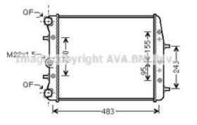 AVA QUALITY SAA2005 - RAD. Nissan NV400 / Opel Movano B / Master III 2.3 dCi