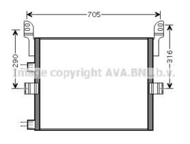 AVA QUALITY RE5054 - COND. MERCEDES W124