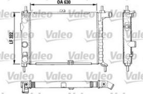 VALEO 883858 - RADIADOR RENAULT CLIO 1.1 RL/RN