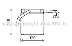 AVA QUALITY FD6607 - Calefactor NISSAN Micra 92-