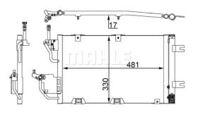 MAHLE AC400000S - COND. OPEL CORSA C