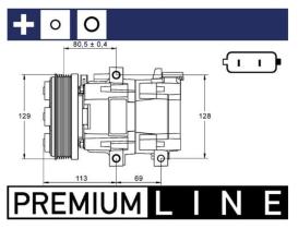 MAHLE ACP88000P - COMPR. MERCEDES-BENZ CLASE A (W169) 160CDI