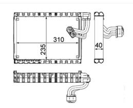 MAHLE AE89000P - EVAPORADOR TURISMO MB S-CLASS (W221