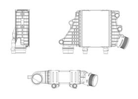 MAHLE CI412000P - WATER- COOLER INTERC. JAGUAR XF II (X260) 3.0 D