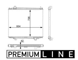 MAHLE CR102000P - RAD. BAJA TEMPERATURA grupo  VAG ( Multivan / Transporter VI