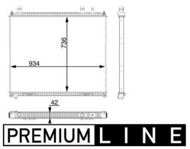 MAHLE CR104000P - RAD. CAMION / AUTOBUS MAN TGX EURO 6.(07-21)