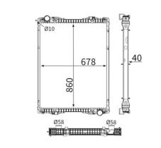 MAHLE CR1175000S - RADIADOR TURISMO FORD MONDEO III
