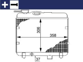MAHLE CR145000S - RADIADOR CAMION/AUTOBUS NISSAN ATLE