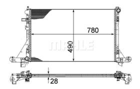 MAHLE CR1770000P - RAD. JOHN DEERE 6020 / 6520 / 6620 / 6820 / 6920. 02 - 07.