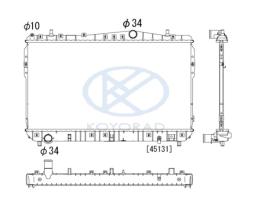 KOYO PL842407 - RAD. HYUNDAI / KIA IONIQ / NIRO 1.6 HYBRID AUT. 03/16-