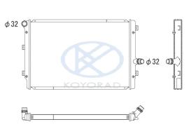 KOYO PL452659 - RAD. GRUPO VAG A3 / OCTAVIA / GOLF V 1.4/1.6/2.0 02/03-