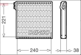 DENSO DEV09102 - EVAP. GRUPO P.S.A. ( Jumpy, Scudo, Expert ) (07-16)