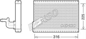 DENSO DEV21003 - EVAP. FIAT DUCATO Autobús (250-) Multijet 2,3 D