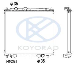 KOYO PL031950 - RAD. MITSUBISHI L200 2.5 TD 4WD