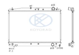 KOYO PL011872 - RAD. TOYOTA HI-LUX 2.5 / 3.0 D4D 4WD * AUT. 08/05-