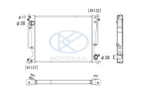 KOYO PL012906 - RAD. TOYOTA Hiace 2.5 D4d Aut. 08/01-