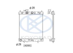 KOYO PL020330 - RAD. NISSAN Sunny Turbo man. `90-