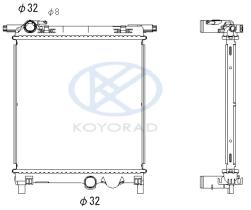 KOYO PL453251 - RAD. GRUPO VAG A3 / Octavia / Golf VII / 1.8i / 2.0i 04/12-