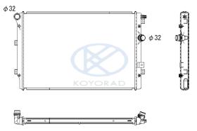 KOYO PL453007 - RAD. VAG A3 / EOS / GOLF V / PASSAT 3.2I / 3.6I 09/05-