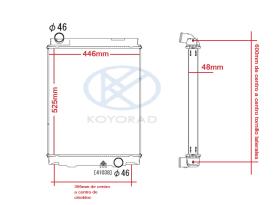 KOYO PL032367A - RAD. MITSUBISHI / PSA OUTLANDER 2.0 DiDPF * 11/06-