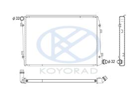 KOYO PL452447 - RAD. VAG 4WD Q7 / Touareg / Cayenne  Petrol - Diesel - 11/02