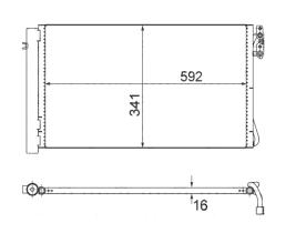 KOYO CD420634 - COND. BMW X3 (E83) / 3 SERIES (E46) 2.0/3.0DI 10/03-  4WD