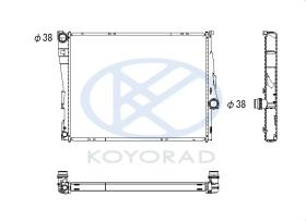 KOYO PL422857R - RAD. BMW X3 ( E83 ) 2.5 i Man 10/03- 4WD