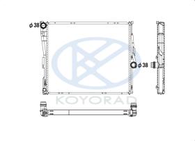 KOYO PL422546 - RAD. BMW X3 (E83) 2.5 I / 2.0DI / 3.0DI AUT 10/03-