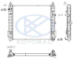 KOYO PL023154 - RAD. NISSAN NV200 1.5 Dci Man. 08/09-