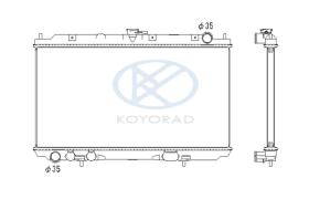 KOYO PL021774R - RAD. NISSAN Almera II * N16/P12/W12 01/00-