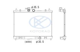 KOYO PL021939 - RAD. NISSAN X-TRAIL 4WD 2.2 DCi + / - AC  03-.