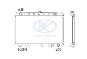 KOYO PL020403 - RAD. NISSAN Micra 1.0 Petrol man. ´92-