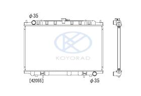 KOYO PL020403 - RAD. NISSAN Micra 1.0 Petrol man. ´92-